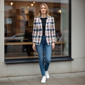 NWT Veronica Beard Schoolboy Upcollar Dickey Jacket Size 4 $595